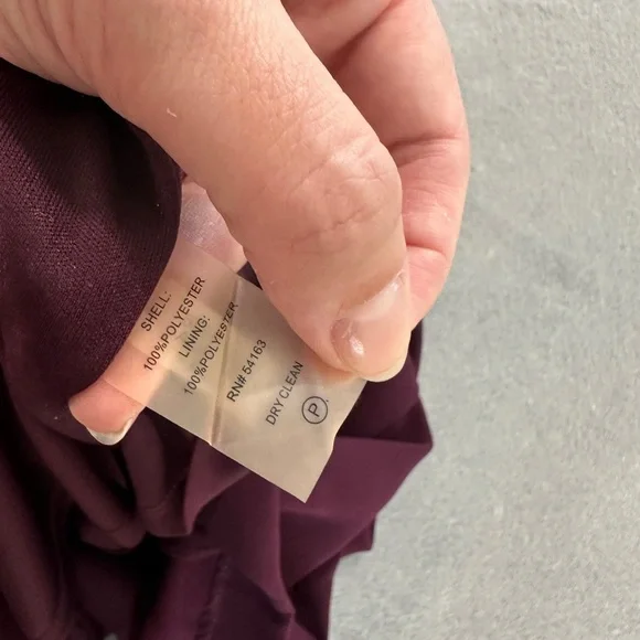 Ivanka Trump Bateau Neck Sleeveless Sheath Dress Purple Gold Accent Zipper Sz 14 - Picture 12 of 12